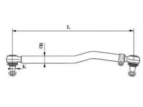 Tyč řízení 998mm DAF