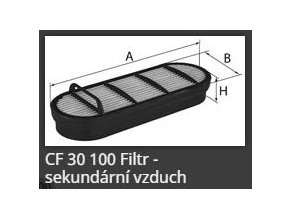 Vzduchový filtr CF30100 MANN FILTER JOHN DEERE