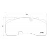 Brzdové desky Iveco, MAN, BPW. SAF ,211x93x30