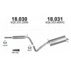Výfuk ŠKODA FABIA 1.0i / 1.4i / 1.4i-16V, Hatchback, montážní sada/kompletní