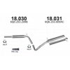 Výfuk ŠKODA FABIA 1.0i / 1.4i / 1.4i-16V, Hatchback, montážní sada/kompletní