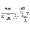 Výfuk RENAULT MEGANE 1.4e / 1.6e sada/komplet