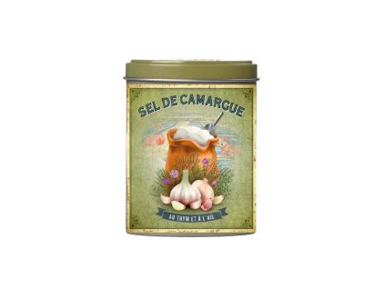 Sůl z Camargue, Sůl v plechovce s tymiánem a česnekem 120 g