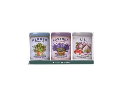 Bylinkové trio, Levandule, Česnek & Provensálské bylinky 3 ks