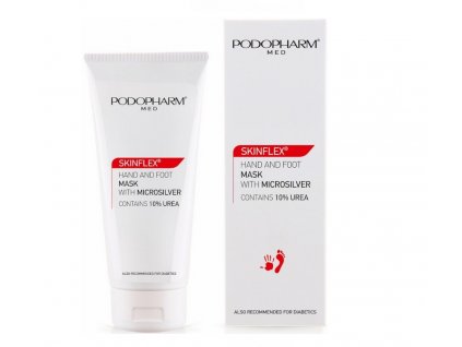 PODOPHARM* SKINFLEX maska na ruce a chodidla s mikročásticemi stříbra s 10% UREY - 75ml