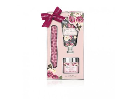 Baylis & Harding Manikúrní sada 3 ks - Růže, vlčí mák & vanilka