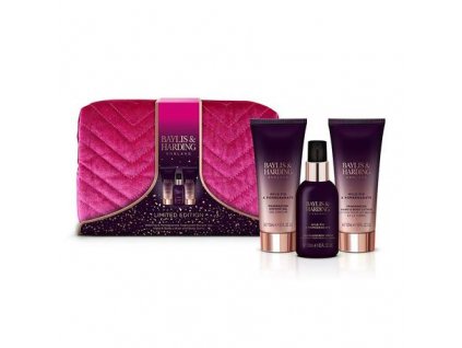 Baylis & Harding Toaletní taška s péčí o tělo fík & granátové jablko 3 ks