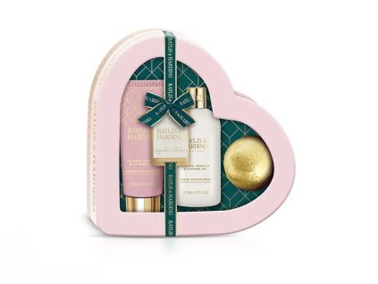 Baylis & Harding Sada péče o tělo Jojoba, Vanilla & Almond Oil Heart