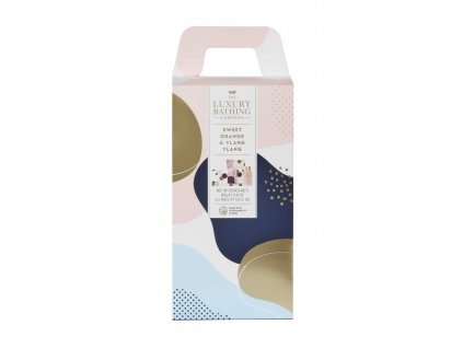 Grace Cole Dárková krabička s přípravky do koupele - Pomeranč & Ylang ylang, 5ks