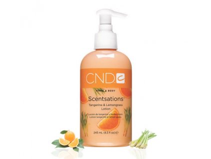 CND SCENTSATIONS™ TANGERINE & LEMONGRASS pleťové mléko mandarinka a citronová tráva  245ml
