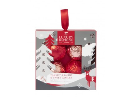 Grace Cole Sada šumivých koulí do koupele - Vánoční cukroví a Vanilka, 4x50g