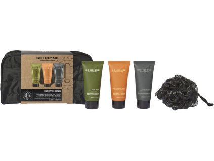 Grace Cole Pánská dárková sada v cestovní taštičce - Mandarinka, Bergamot & Rozmarýn, 4ks