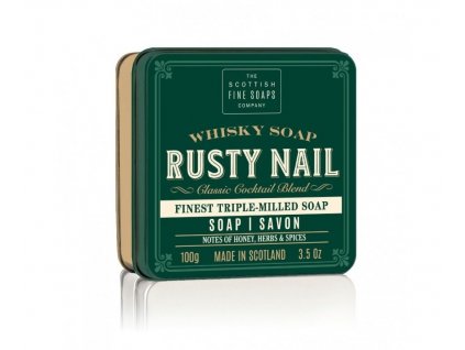 Scottish Fine Soaps Mýdlo v plechu -Whisky Rusty Nail Med/Bylinky 100g *