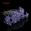 PURPLE PERLEŤOVÉ LÍSTKY ŠPIČATÉ S KAMÍNKEM - Vlasové doplňky 1ks