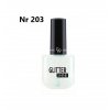 Golden rose lak na nehty Glitter shine 203