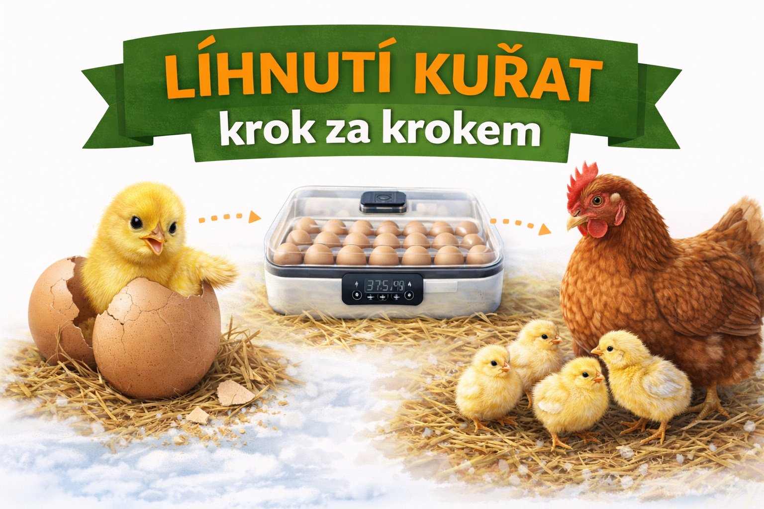 Líhnutí kuřat krok za krokem