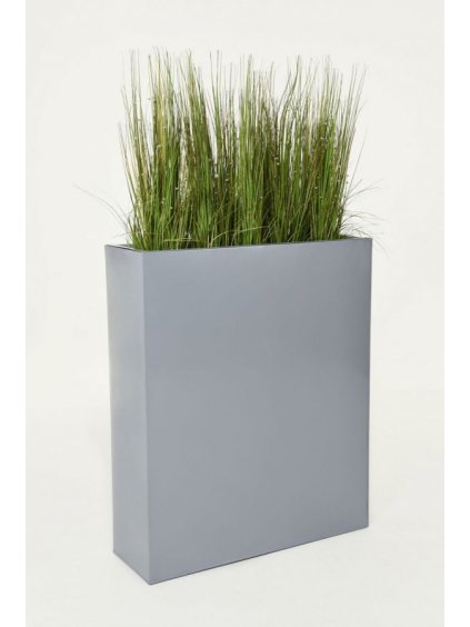 Květináč ELEMENTO, ocel, šířka 75 cm, šedý