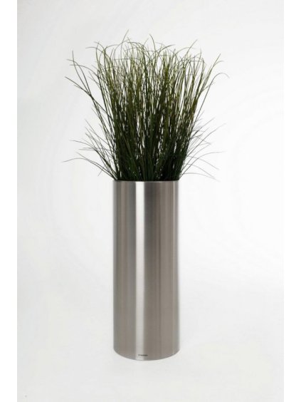 Květináč ESTRA, výška 100 cm, broušený nerez