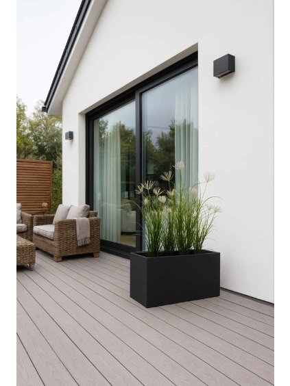 pflanzkuebel fiberglas anthrazit maxi 80x40x40x ki 4260179341779