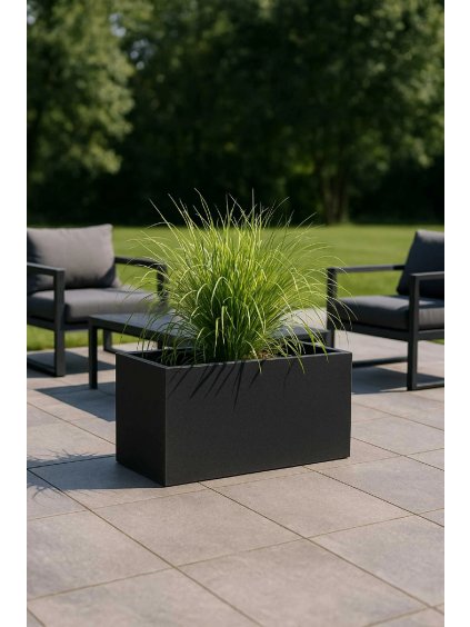 pflanzkuebel fiberglas anthrazit maxi 100x45x45 ki 4260472226865