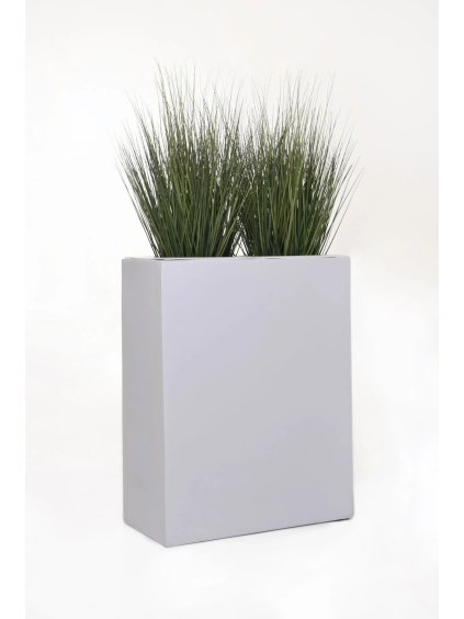 Květináč ELEMENTO, sklolaminát, šířka 59 cm, bílý mat