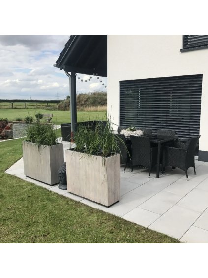 13938 16 dreveny kvetinac elemento drevo sirka 90 cm bila antik