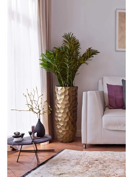 bodenvase pflanzkuebel fiberglas bronze metallic amolar 41x95 02
