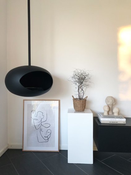 Podstavec PODEST, výška 60 cm, sklolaminát, bílý lesk