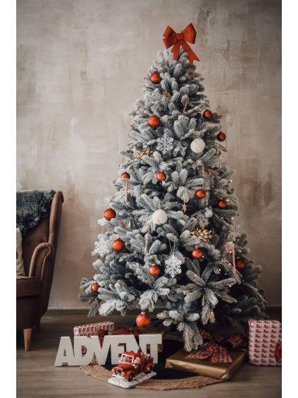 Umělý vánoční stromek NORDMANN SNOW, výška 210 cm bez stojanu