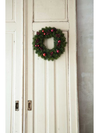 Umělý věnec TANDO, plast, průměr 44 cm, zelený
