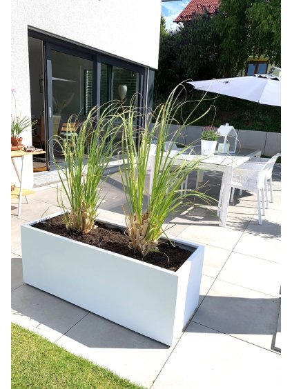 pflanzkuebel pflanztrog maxi fiberglas weiss garten terrasse 120 1