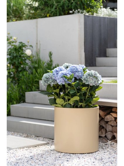 pflanzkuebel aluminium creme new rondo 45x45 01 4066147007872