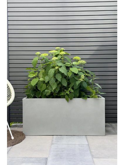 blumenkuebel pflanztrog maxi fiberglas beton design grau garten 100 04