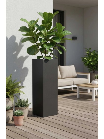 pflanzkuebel fiberglas anthrazit block 30x30x100 ki 02 4260472225394
