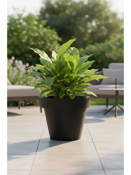 pflanzkuebel kunststoff anthrazit levanta 90x100 ki 04 4066147002495