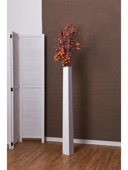 bodenvase standvase weiss matt obelisk 120 1