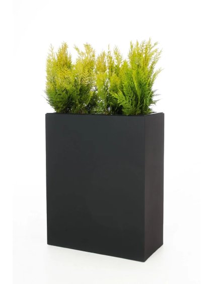 Květináč ELEMENTO, sklolaminát, šířka 59 cm, antracit