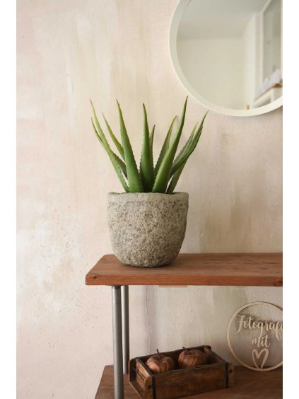 blumentopf fiberglas erdgrau londa 35x29 01 4066147010872