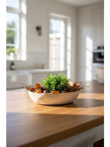 dekoschale fiberglas arbanecreme cavero 33x7 ki 03 4066147011190