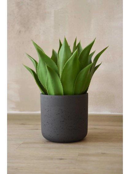 Květináč CHICO, sklolaminát, výška 24 cm, antracit