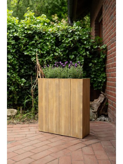 pflanzkuebel holz braun elemento 64x25x75 01 4260621546363