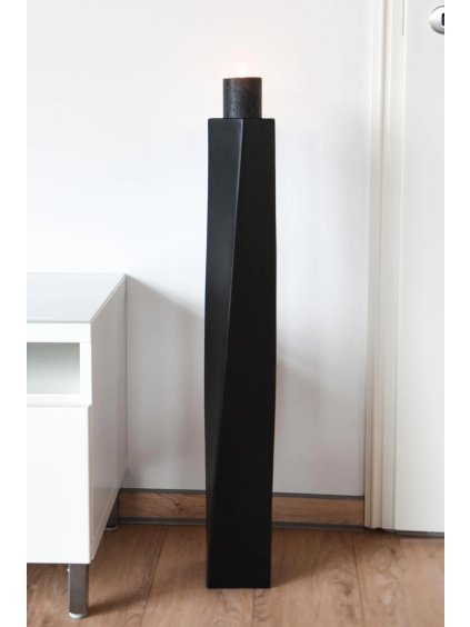 kerzenstaender standkerzenhalter schwarz matt hydron 80 01