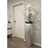 12624 12 kvetinac magnum sklolaminat vyska 100 cm stribrny lesk