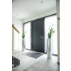 12624 16 kvetinac magnum sklolaminat vyska 100 cm stribrny lesk