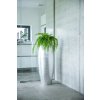 12624 19 kvetinac magnum sklolaminat vyska 100 cm stribrny lesk