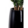12627 7 kvetinac magnum sklolaminat vyska 100 cm cerny lesk