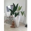 12663 6 kvetinac city sklolaminat vyska 100 cm stribrny lesk