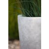 12663 8 kvetinac city sklolaminat vyska 100 cm stribrny lesk