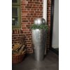 12663 8 kvetinac city sklolaminat vyska 100 cm stribrny lesk