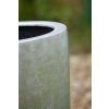 12663 9 kvetinac city sklolaminat vyska 100 cm stribrny lesk